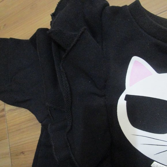 Karl Lagerfeld Kids cat print ruffle sweatshirt - 6 - Picture 8 of 13
